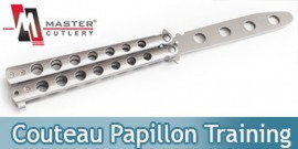 Couteau Papillon Entrainement Silver Master Cutlery