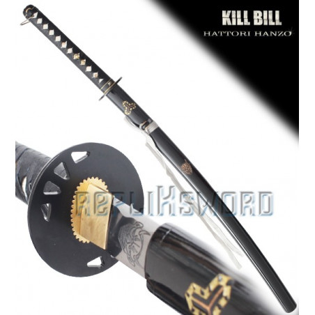Katana Kill Bill En Bois – Réplique Décorative – Avec Fourreau Et Présentoir – Idéal Cosplay, Collection - 2
