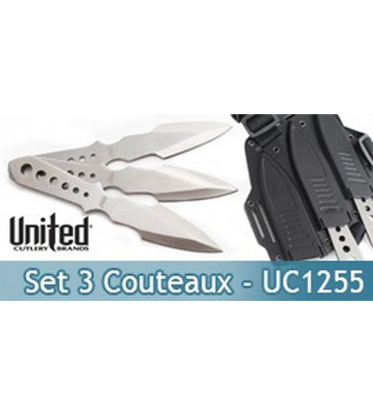 Set 3 Couteaux de lancer Lightning Bolt - UC1255