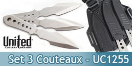 Set 3 Couteaux de lancer Lightning Bolt - UC1255