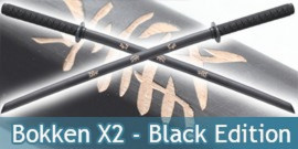 Bokken X2 Noir Black Bokken Kendo Entrainement