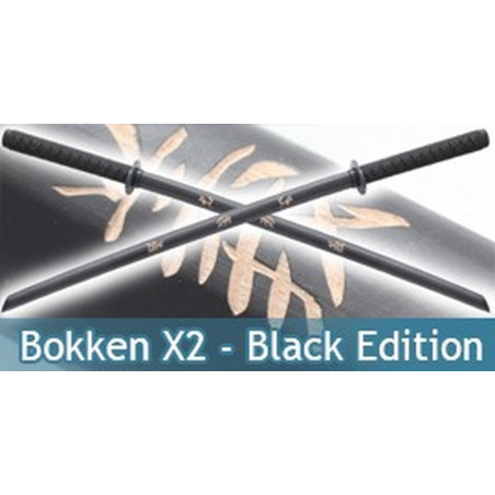 Bokken En Bois Noir Avec Manche Cordura - Épée D'entraînement Kenjutsu Kendo - Neuf