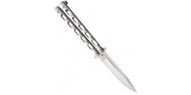 Couteau Papillon Balisong Entrainement Silver MT-872SL Lame Non Tranchante  Repliksword - Couteaux tactiques et de combats (5226425)