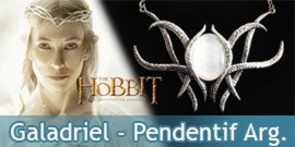 Le Hobbit Galadriel Pendentif Broche Argent NN1283