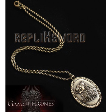 Pendentif Targaryen - Game Of Thrones - Neuf Avec étiquettes - Alliage Zinc / Acier Inoxydable Argenté