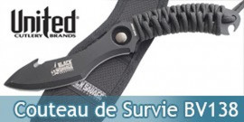 Couteau de Survie BV138 Black Savage