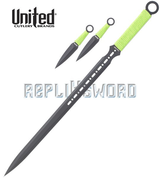 Ninjato + Kunais Black Savage United Cutlery BV192 Ninjato + Kunais Black Savage United Cutlery BV192
