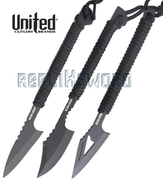 Set 3 Couteaux de Lancer BV154 Black Legion Set 3 Couteaux de Lancer BV154 Black Legion