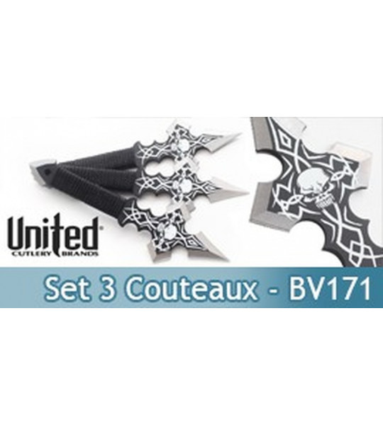 Set 3 Couteaux de Lancer BV171 Black Legion