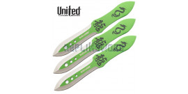 Set 3 Couteaux de Lancer BV194 Green Dragon