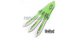 Set 3 Couteaux de Lancer BV194 Green Dragon