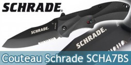 Couteau de Poche Schrade SCHA7BS Black Edition