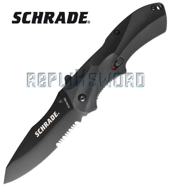 Couteau de Poche Schrade SCHA7BS Black Edition