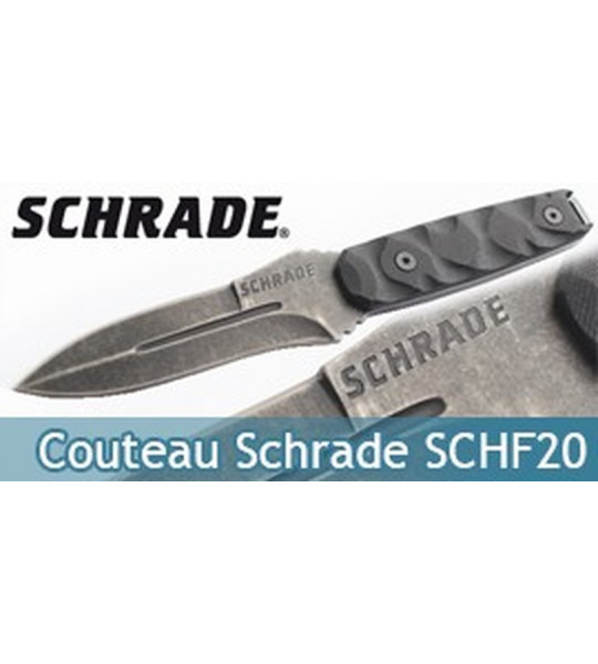 Couteau Lame Fixe Schrade SCHF20