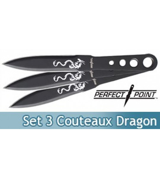 Set 3 Couteaux Dragon Perfect Point PP-048-3B