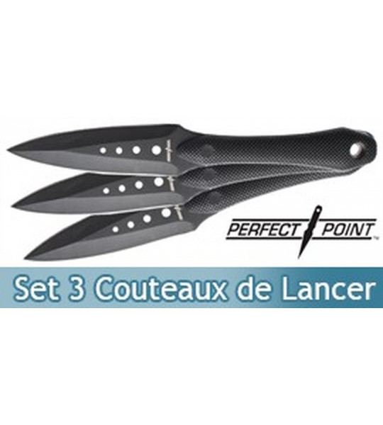 Set 3 Couteaux Black Perfect Point