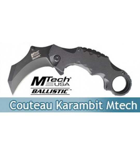 Couteau Karambit Mtech Ballistic MX-A815BK