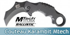 Couteau Karambit Mtech Ballistic MX-A815BK