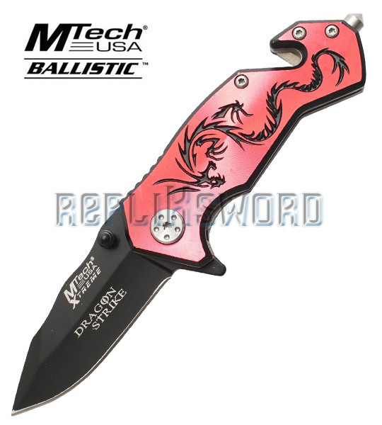 Couteau Dragon Rouge Xtreme Ballistic MX-8058RB