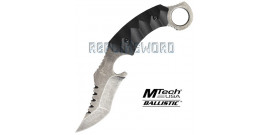 Couteau Karambit Gris Xtreme Ballistic MX-8072B