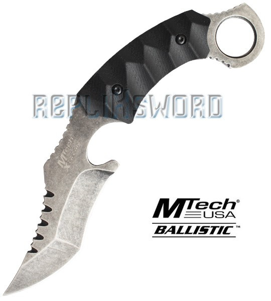 Couteau Karambit Gris Xtreme Ballistic MX-8072B