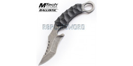 Couteau Karambit Gris Xtreme Ballistic MX-8072B