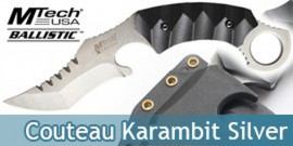 Couteau Karambit Silver Xtreme Ballistic MX-8072S