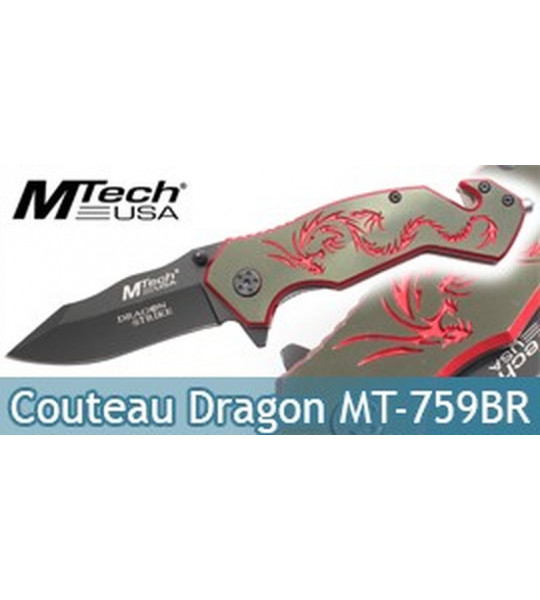 Couteau Dragon Red MT-759BR