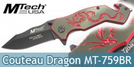 Couteau Dragon Red MT-759BR