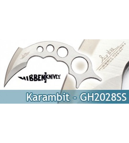 Couteau Karambit Hibben Silver GH2028SS