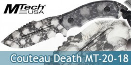 Couteau Lame Fixe Mtech MT-20-18DSC