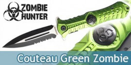 Couteau Zombie Vert ZB-003GN