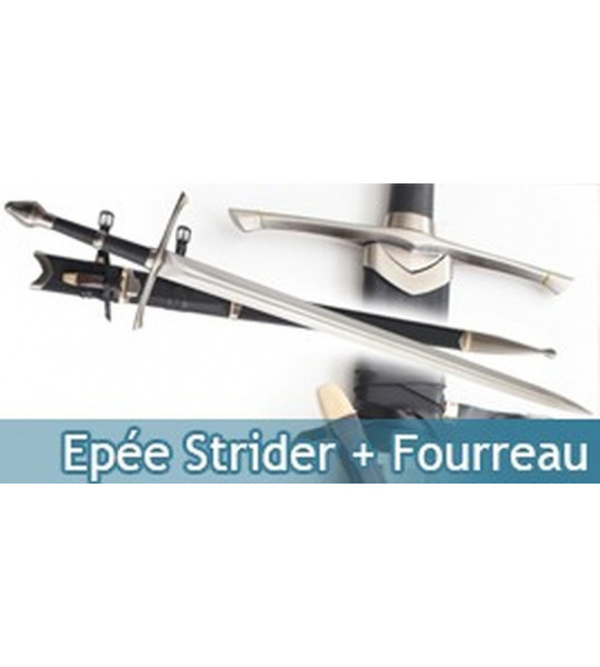 Aragorn Epée - Strider + Fourreau + Couteau