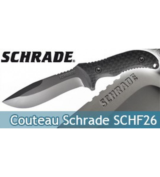 Couteau Schrade Lame Fixe SCHF26