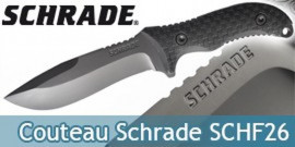 Couteau Schrade Lame Fixe SCHF26