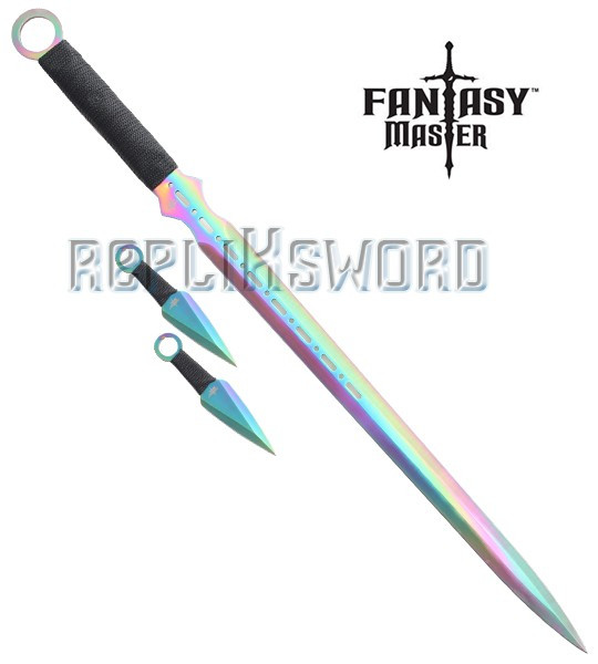 Pack Epée Ninjato + 2 Kunais FM-644DRB Pack Epée Ninjato + 2 Kunais FM-644DRB