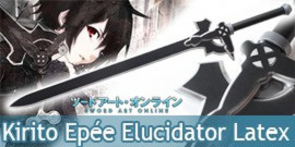 Sword Art Online Epée Kirito Elucidator Latex Mousse