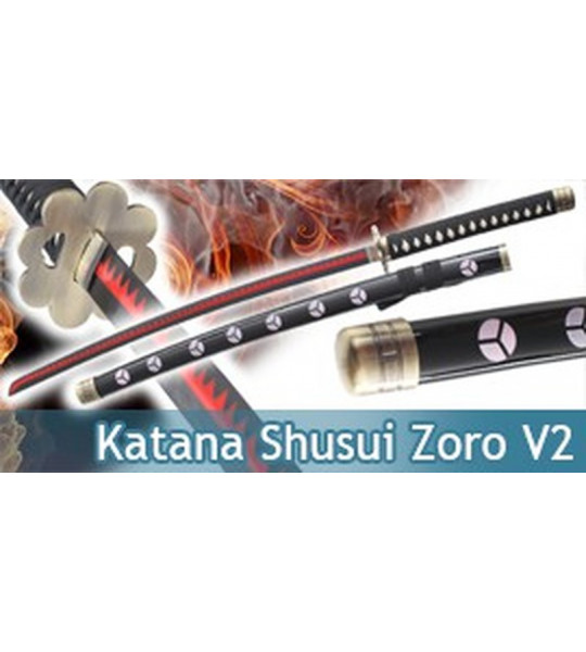 Katana Zoro Shusui Noir V2 Epee Sabre Maudit
