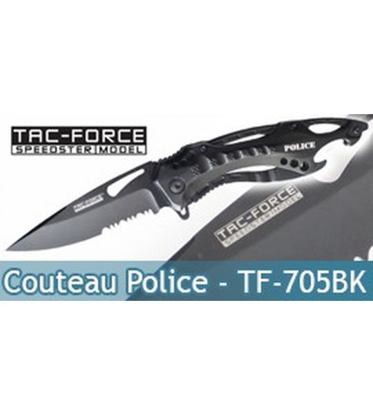 Couteau Pliant Police Tac Force TF-705BK Master Cutlery