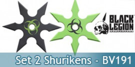 Set 2 Shurikens BV191 Etoile Zombie United Cutlery