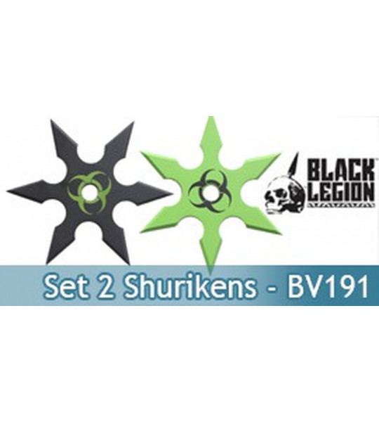 Set 2 Shurikens BV191 Etoile Zombie United Cutlery