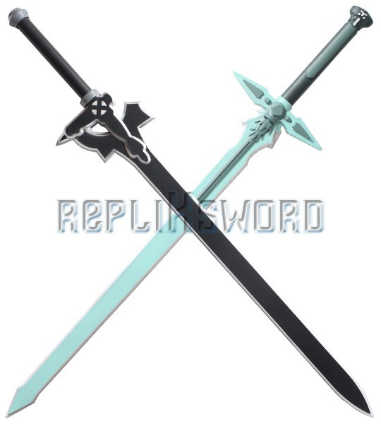 Sword Art Online Epée Kirito Repulser et Elucidator Latex Mousse