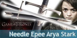 Game of Thrones Needle Arya Stark Epee + Fourreau