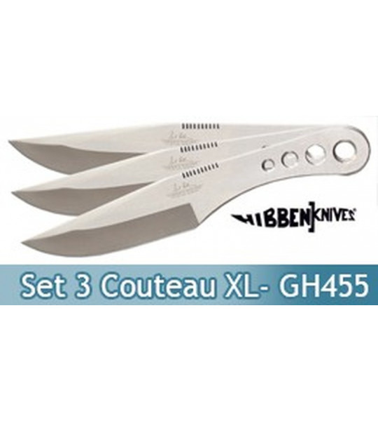 Set 3 Couteaux de Lancer XL - Gil Hibben - GH455