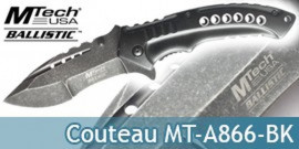 Couteau Shark MTECH MT-A866-BK Master Cutlery