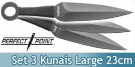 Set 3 Kunais Expendables Perfect Point PP-869-3 Couteaux