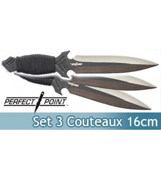 Set 3 Couteaux Perfect Point PP-081-3BK