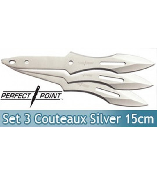 Set 3 Couteaux Silver Perfect Point TK-014-6S