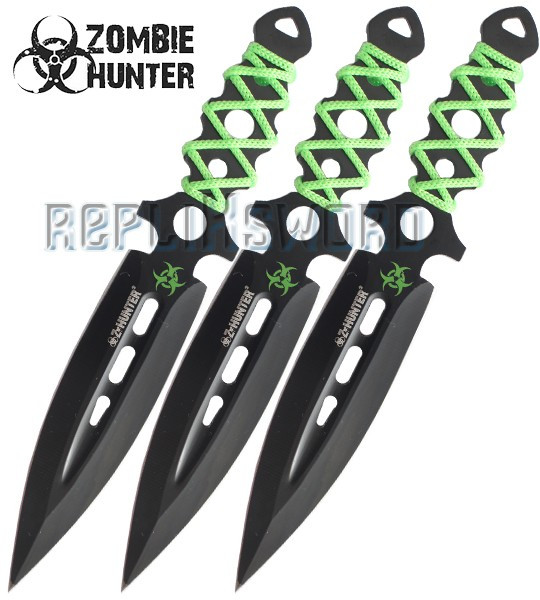 Set 3 Couteaux de Lancer Zombie Hunter ZB-075-3