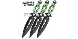 Set 3 Couteaux de Lancer Zombie Hunter ZB-075-3